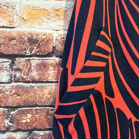 Orange blue Veronica M. Strapless fitted dress pockets - Picture 4 of 7